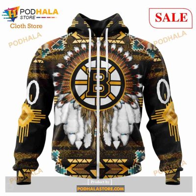 Custom NHL Boston Bruins Special Native Costume Shirt Hoodie 3D