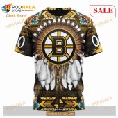 Custom Nhl Boston Bruins Special Native Costume Shirt Hoodie 3d 8.jpg - demo10