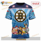 Custom Nhl Boston Bruins Special Paw Patrol Shirt Hoodie 3d 8.jpg - demo10