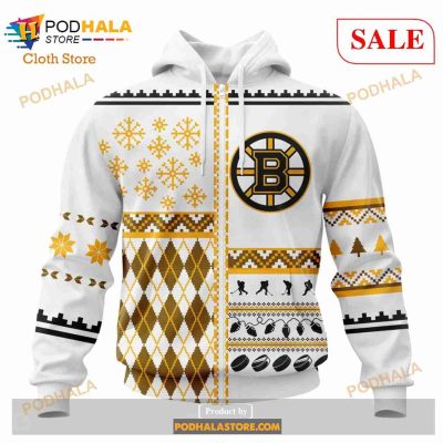Custom NHL Boston Bruins Unisex Christmas Is Coming Shirt Hoodie 3D
