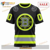 Custom Nhl Boston Bruins Unisex With Firefighter Uniforms Color Shirt Hoodie 3d 8.jpg - demo10