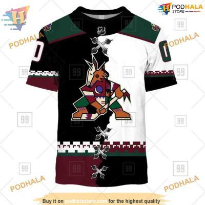 Custom NHL Jersey with Name And Number Arizona Coyotes Hoodie 3D, Arizona Coyotes Merch