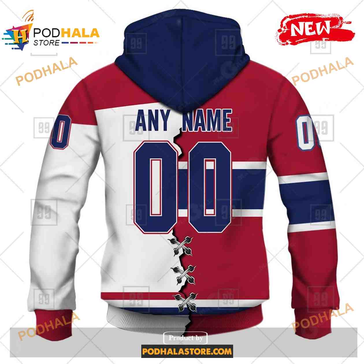 Custom NHL Montreal Canadiens Mix Color Jersey 2023 Shirt Hoodie 3D Custom NHL Montreal Canadiens Mix Color Jersey 2023 Shirt Hoodie 3D