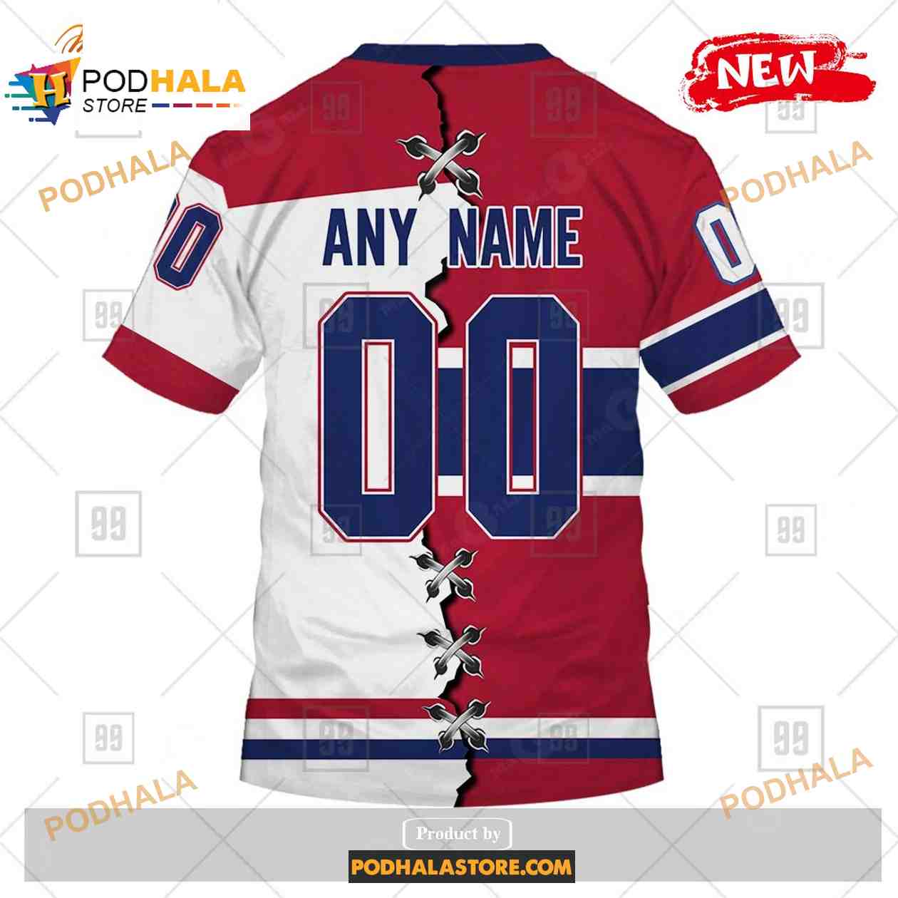 Custom NHL Montreal Canadiens Mix Color Jersey 2023 Shirt Hoodie 3D Custom NHL Montreal Canadiens Mix Color Jersey 2023 Shirt Hoodie 3D