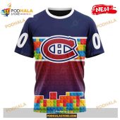 Custom Nhl Montreal Canadiens Puzzle Game Gradients Full Color Shirt Hoodie 3d 3.jpg - demo10