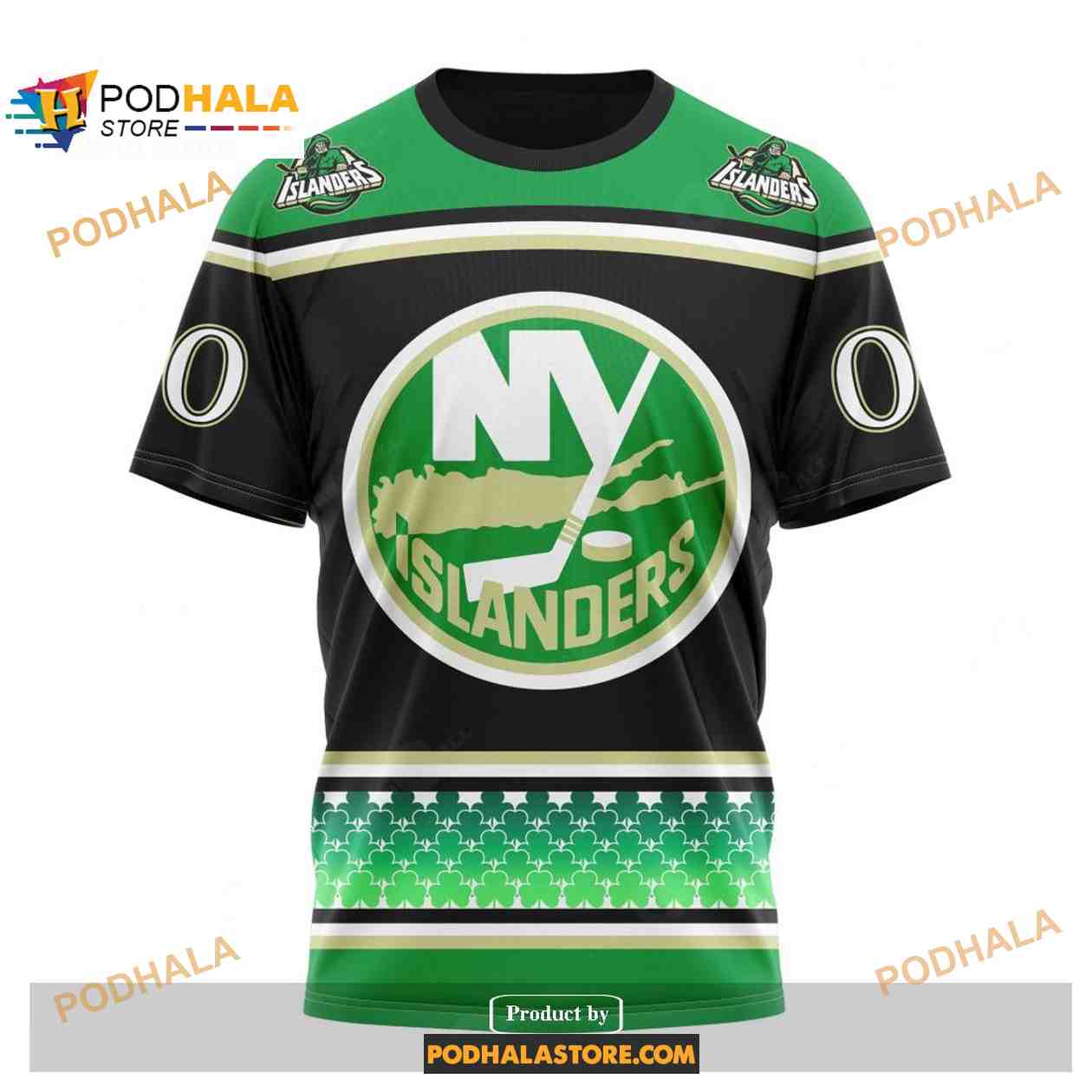 Custom NHL New York Islanders Hockey Patricks Day Shirt Hoodie 3D Custom NHL New York Islanders Hockey Patricks Day Shirt Hoodie 3D