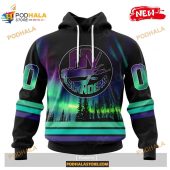 Custom Nhl New York Islanders With Northern Lights Shirt Hoodie 3d 1.jpg - demo10