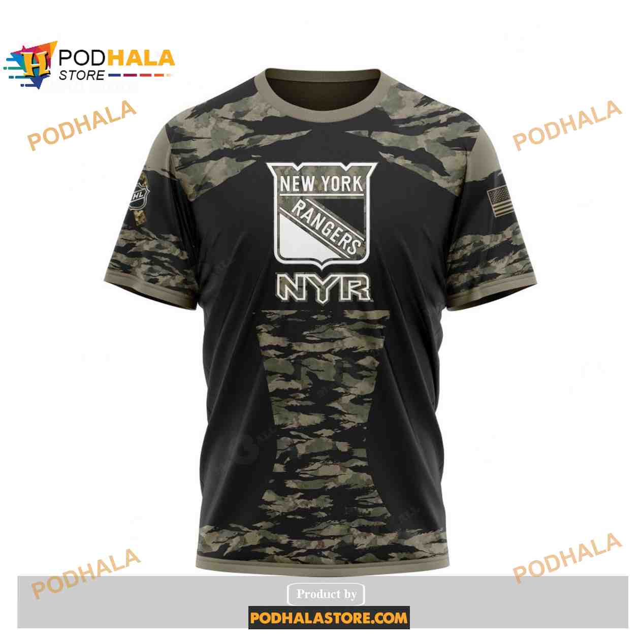 Custom NHL New York Rangers Color Military Members Kits V5 Shirt Hoodie 3D Custom NHL New York Rangers Color Military Members Kits V5 Shirt Hoodie 3D