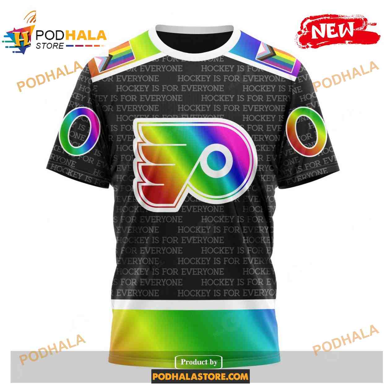Custom NHL Philadelphia Flyers Pride Gradient Color Design Hockey Shirt Hoodie 3D Custom NHL Philadelphia Flyers Pride Gradient Color Design Hockey Shirt Hoodie 3D