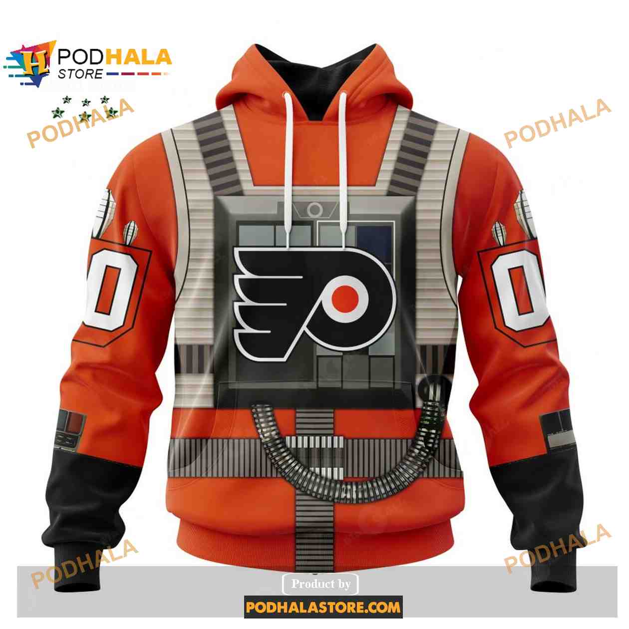 Custom NHL Philadelphia Flyers Star Wars Rebel Pilot Design Shirt Hoodie 3D Custom NHL Philadelphia Flyers Star Wars Rebel Pilot Design Shirt Hoodie 3D