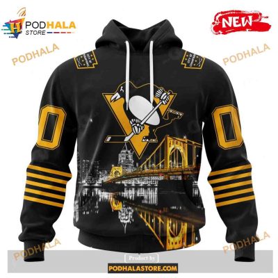 Custom NHL Pittsburgh Penguins City Of The Champions - Steel City Design Shirt Hoodie 3D