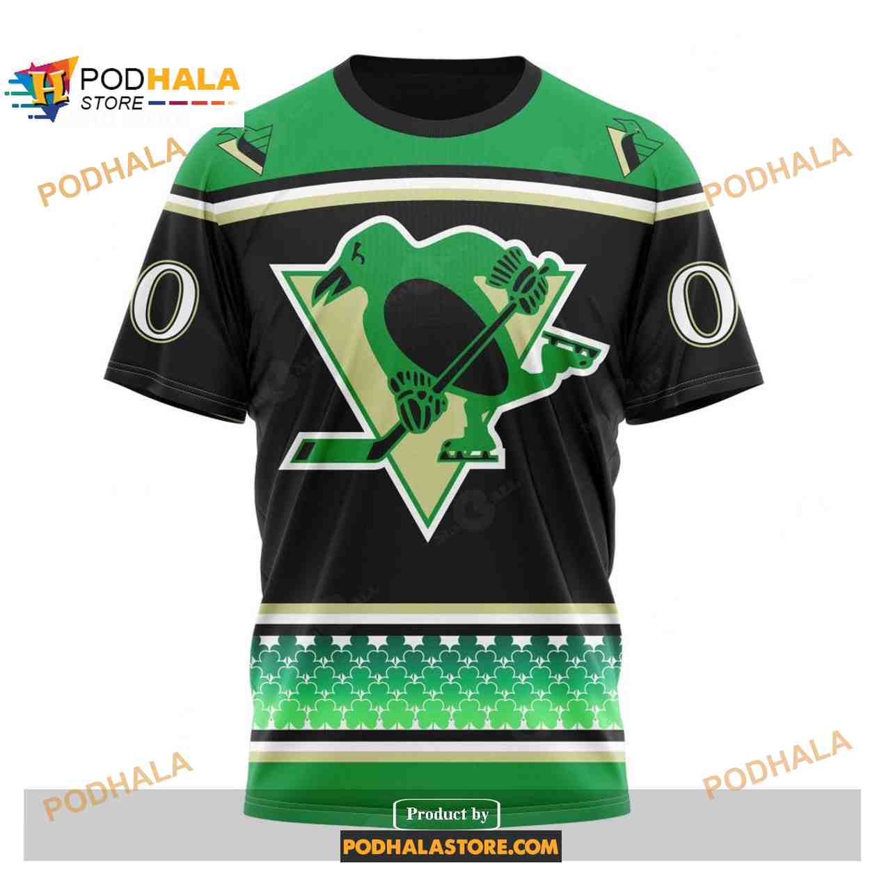 Custom NHL Pittsburgh Penguins Hockey Patricks Day Shirt Hoodie 3D Custom NHL Pittsburgh Penguins Hockey Patricks Day Shirt Hoodie 3D