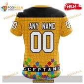 Custom Nhl Pittsburgh Penguins Kits Hockey Fights Against Autism Yellow Design Shirt Hoodie 3d 4.jpg - demo10
