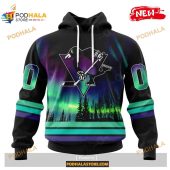 Custom Nhl Pittsburgh Penguins With Northern Lights Shirt Hoodie 3d 1.jpg - demo10