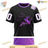 Custom Nhl San Jose Sharks Hoodie 3d Black Hockey Fights Cancer Kits Shirt 3.jpg - demo10