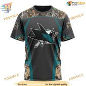 Custom Nhl San Jose Sharks Hoodie 3d Camo Hunting Design Tshirts Shirt 3.jpg - demo10
