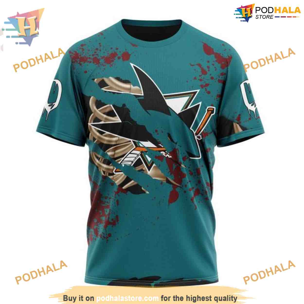 Custom NHL San Jose Sharks Hoodie 3D, Design Jersey Halloween Shirt Custom NHL San Jose Sharks Hoodie 3D, Design Jersey Halloween Shirt