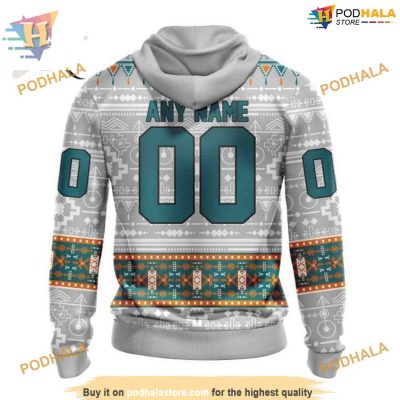 Custom NHL San Jose Sharks Hoodie 3D, Native Design Shirt