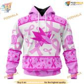 Custom Nhl San Jose Sharks Hoodie 3d Pink October Breast Cancer Awareness Month Shirt 1.jpg - demo10