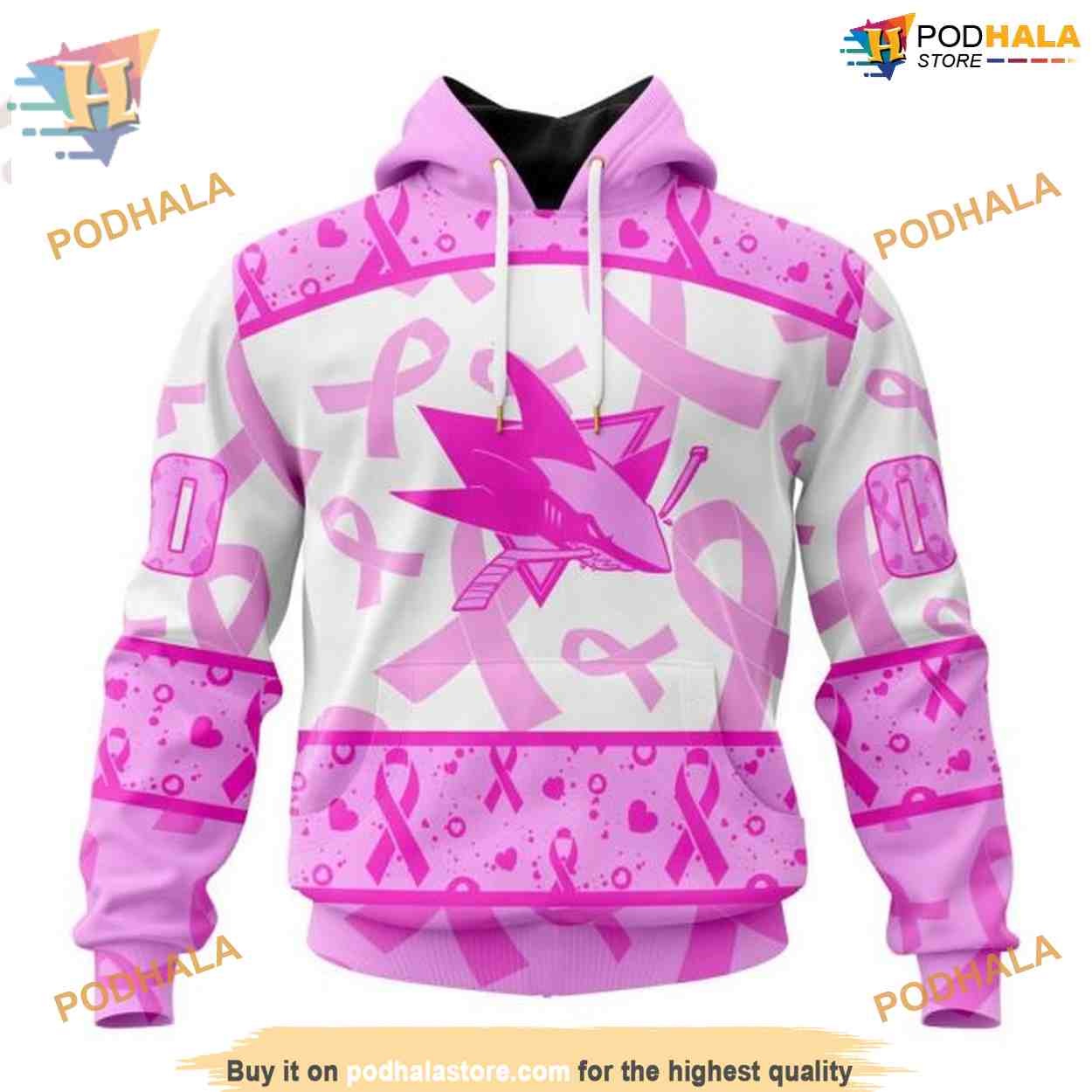 Custom NHL San Jose Sharks Hoodie 3D, Pink October Breast Cancer Awareness Month Shirt Custom NHL San Jose Sharks Hoodie 3D, Pink October Breast Cancer Awareness Month Shirt