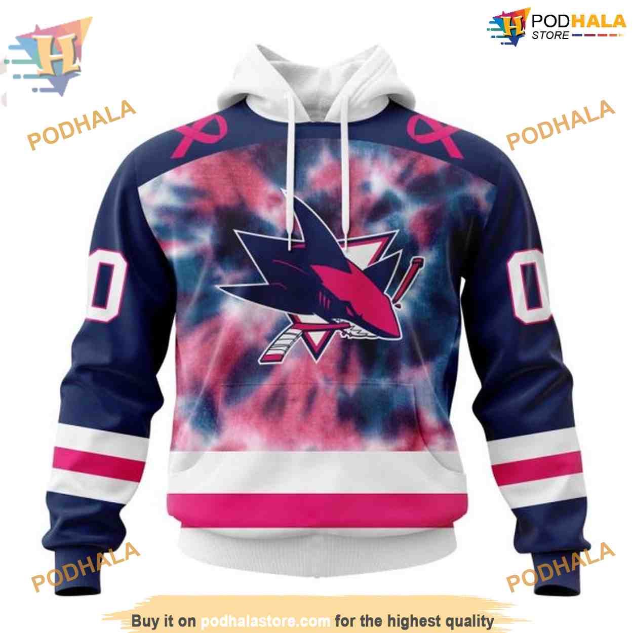Custom NHL San Jose Sharks Hoodie 3D, Pink October Fight Breast Cancer Shirt Custom NHL San Jose Sharks Hoodie 3D, Pink October Fight Breast Cancer Shirt