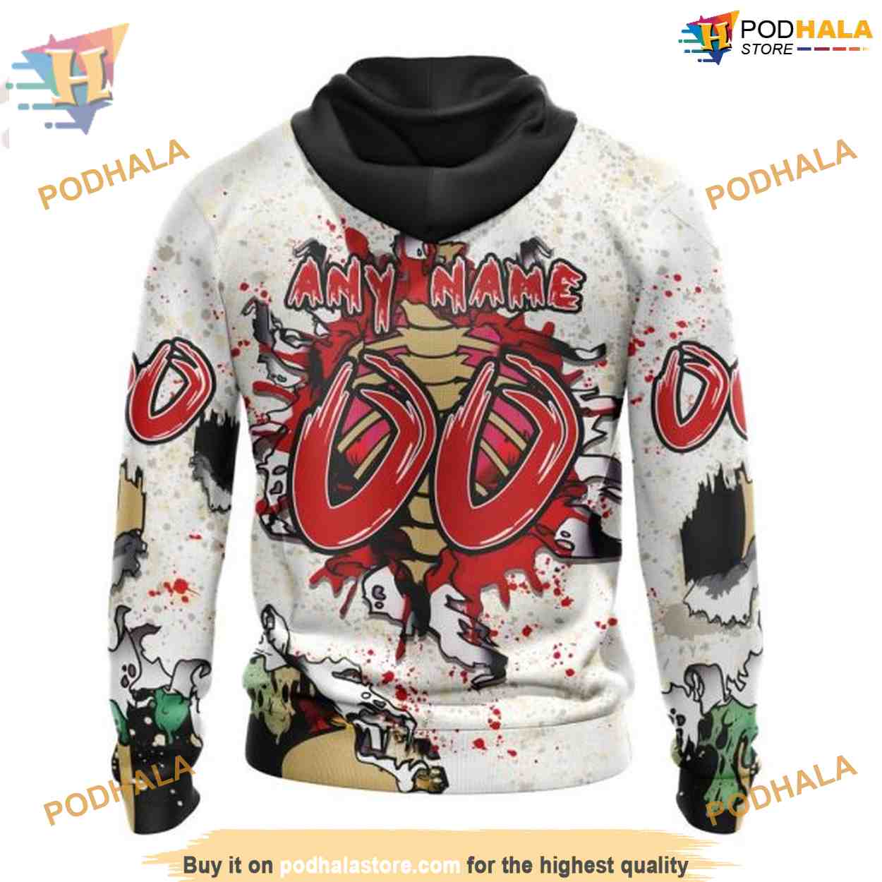 Custom NHL San Jose Sharks Hoodie 3D, Zombie Style For Halloween Shirt Custom NHL San Jose Sharks Hoodie 3D, Zombie Style For Halloween Shirt