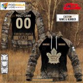 Custom Nhl Toronto Maple Leafs Hunting Camouflage Design Sweatshirt Hoodie 3d 1.jpg - demo10