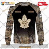 Custom Nhl Toronto Maple Leafs Hunting Camouflage Design Sweatshirt Hoodie 3d 4.jpg - demo10