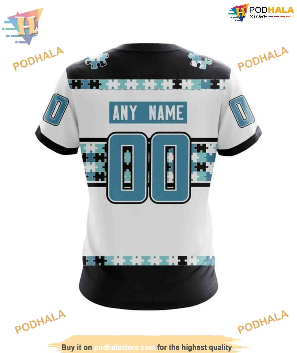 Custom Name And Number Autism Awareness NHL Seattle Kraken Hoodie 3D Custom Name And Number Autism Awareness NHL Seattle Kraken Hoodie 3D