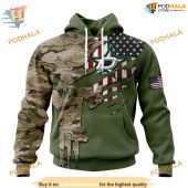 Custom Name And Number Camo Skull Design Nhl Dallas Stars Hoodie 3d 1.jpg - demo10