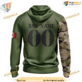 Custom Name And Number Camo Skull Design Nhl Montreal Canadiens Hoodie 3d 2.jpg - demo10
