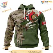 Custom Name And Number Camo Skull Design Nhl Ottawa Senators Hoodie 3d 1.jpg - demo10
