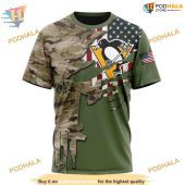 Custom Name And Number Camo Skull Design Nhl Pittsburgh Penguins Hoodie 3d 3.jpg - demo10
