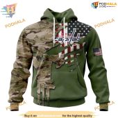 Custom Name And Number Camo Skull Design Nhl Washington Capitals Hoodie 3d 1.jpg - demo10