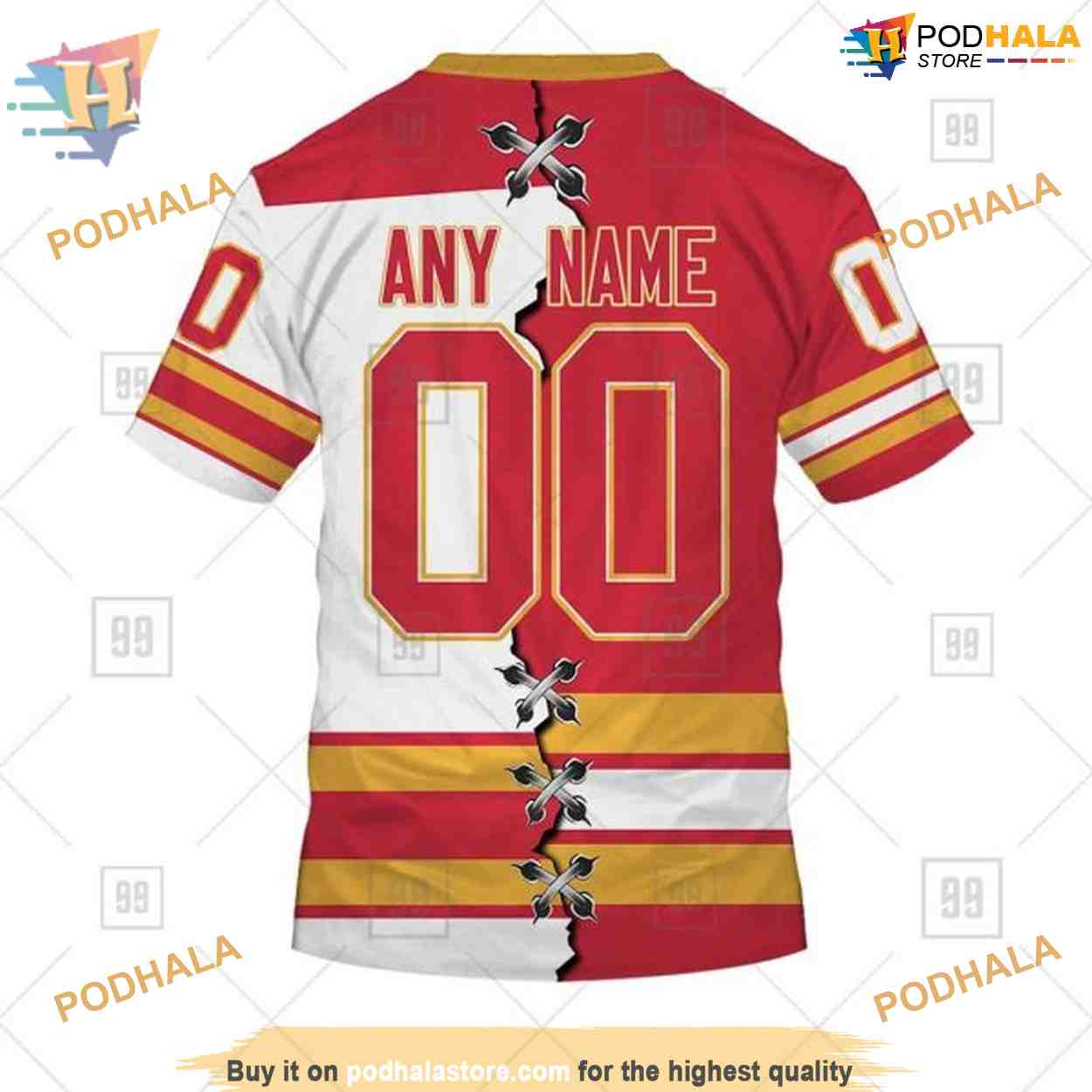 Custom Name And Number Mix Jersey 2023 NHL Calgary Flames Hoodie 3D Custom Name And Number Mix Jersey 2023 NHL Calgary Flames Hoodie 3D