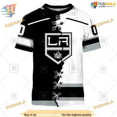 Custom Name And Number Mix Jersey 2023 NHL Los Angeles Kings Hoodie 3D