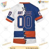 Custom Name And Number Mix Jersey 2023 Nhl New York Islanders Hoodie 3d 4.jpg - demo10