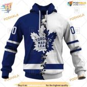 Custom Name And Number Mix Jersey 2023 Nhl Toronto Maple Leafs Hoodie 3d 1.jpg - demo10