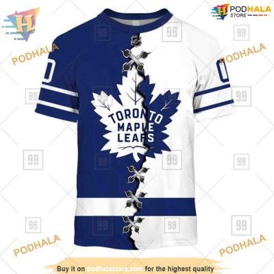 Custom Name And Number Mix Jersey 2023 NHL Toronto Maple Leafs Hoodie 3D