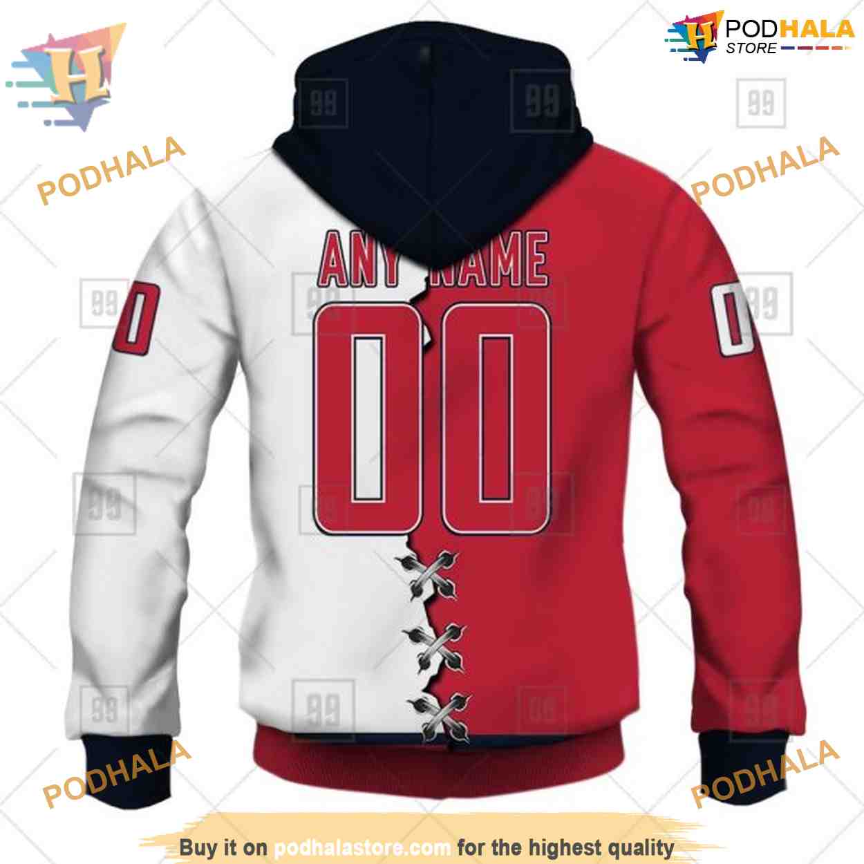 Custom Name And Number Mix Jersey 2023 NHL Washington Capitals Hoodie 3D Custom Name And Number Mix Jersey 2023 NHL Washington Capitals Hoodie 3D