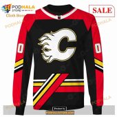 Custom Name And Number Nhl Calgary Flames Shirt Sweatshirt Hoodie 3d 4.jpg - demo10