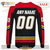 Custom Name And Number Nhl Calgary Flames Shirt Sweatshirt Hoodie 3d 5.jpg - demo10