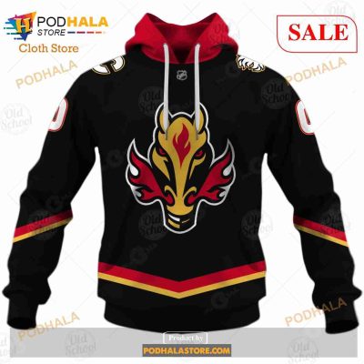 Custom Name And Number NHL Calgary Flames Sweatshirt Hoodie 3D