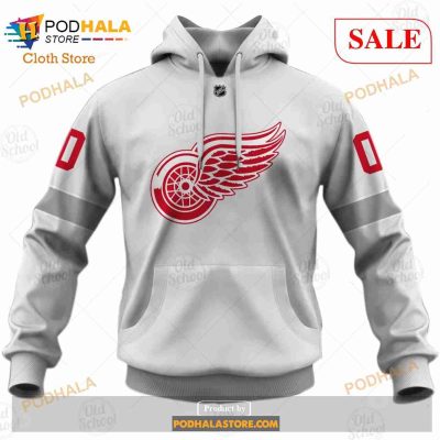 Custom Name And Number NHL Detroit Red Wings Sweatshirt Hoodie 3D