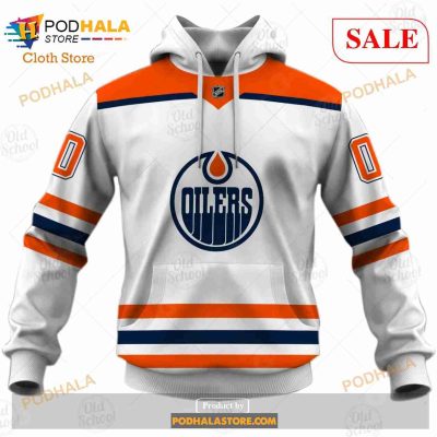 Custom Name And Number NHL Edmonton Oilers Sweatshirt Hoodie 3D
