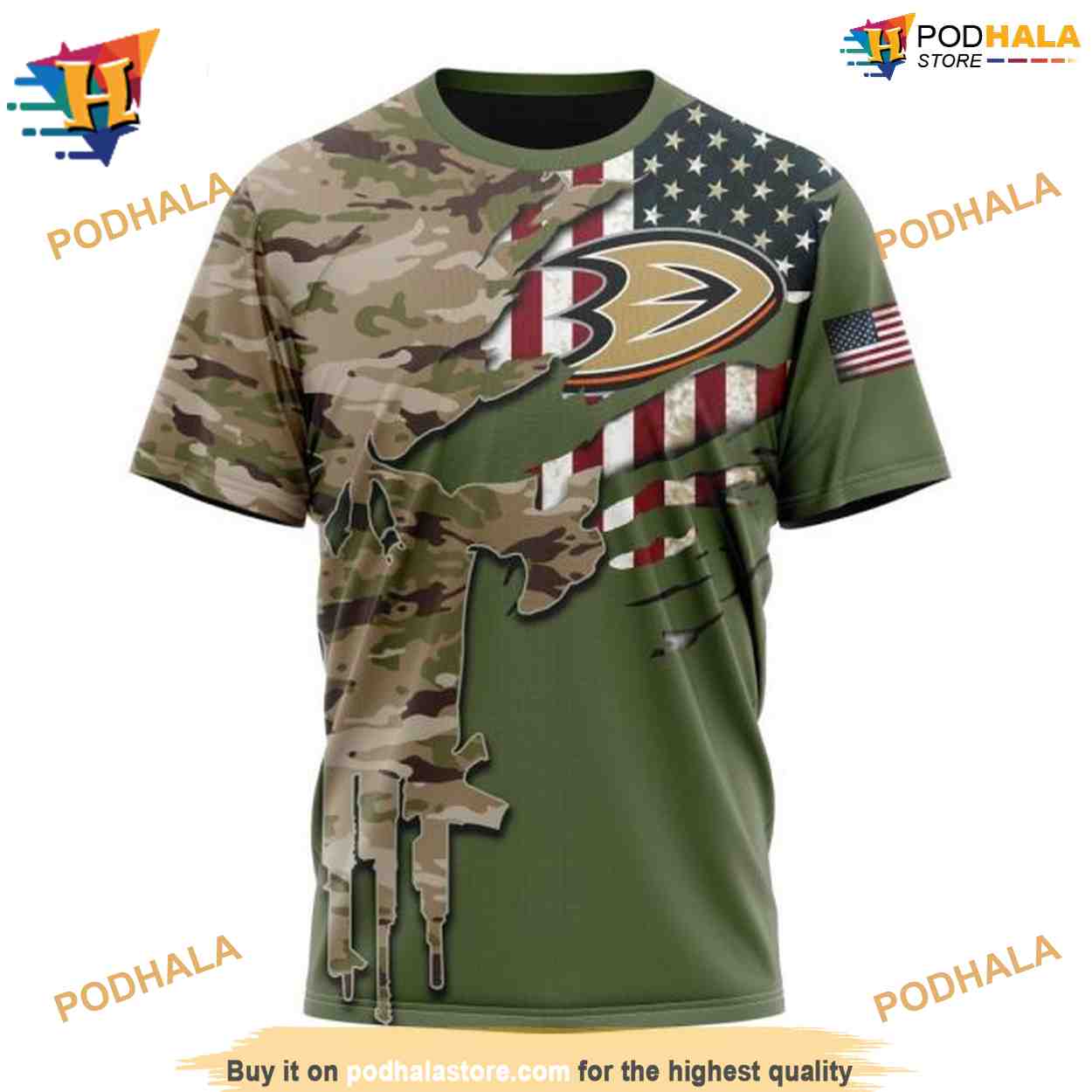 Custom Name And Number NHL Special Camo Skull Design Anaheim Ducks Hoodie 3D Custom Name And Number NHL Special Camo Skull Design Anaheim Ducks Hoodie 3D