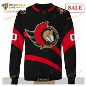 Custom Name Number Nhl Reverse Retro Ottawa Senators Shirt Hoodie 3d 4.jpg - demo10