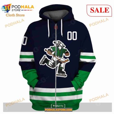 Custom Name & Number NHL Reverse Retro Vancouver Canucks Shirt Hoodie 3D