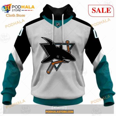 Custom Name & Number NHL San Jose Sharks Reverse Retro Alternate Shirt Hoodie 3D