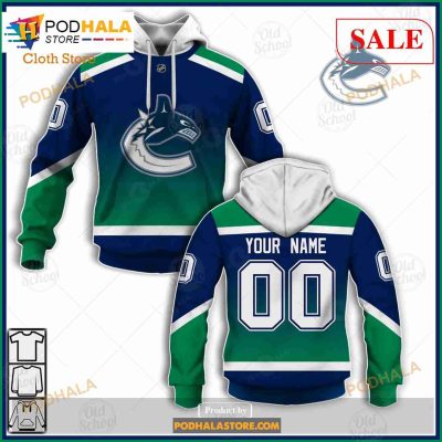 Custom Name & Number NHL Vancouver Canucks Reverse Retro Alternate Shirt Hoodie 3D